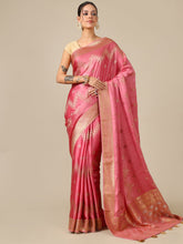 Gajri Crush Organza Saree with Gotta & Sequin Work